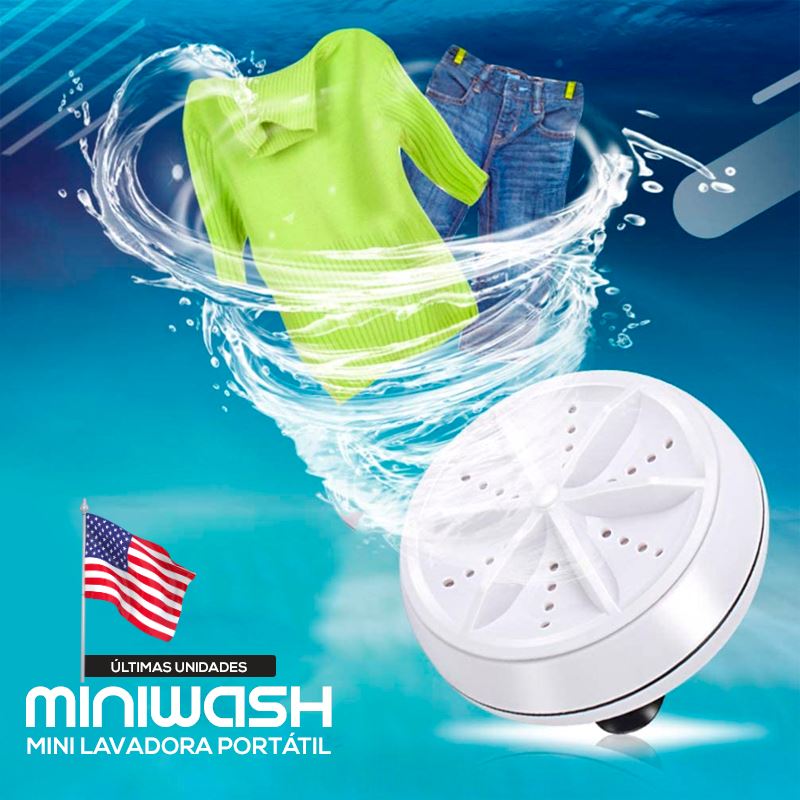 Mini Wash® - Lavadora de Ropa y Loza Portátil + Directamente desde los Estados Unidos 🇺🇸 [ENVÍO GRATUITO] Otro, Hogar One Tienda 